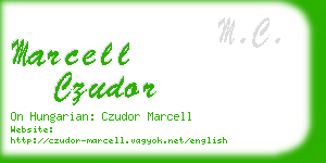 marcell czudor business card